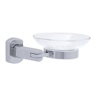 Miah Soap Dish Plastic Dish Chrome