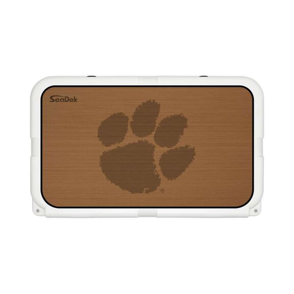 SeaDek Cooler Pad - Collegiate Collection - Fits YETI Tundra 45 - Mocha / Black, Clemson image number 0