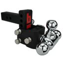 Adjustable Rotating Tri-Ball Receiver, 5" Drop image number 0