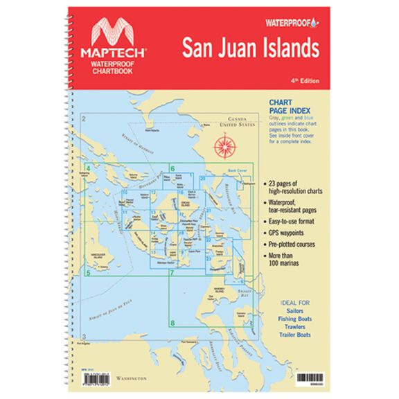 WPB1510-04WMDS Waterproof Chartbook San Juan Islands, 4th Edition image number 0
