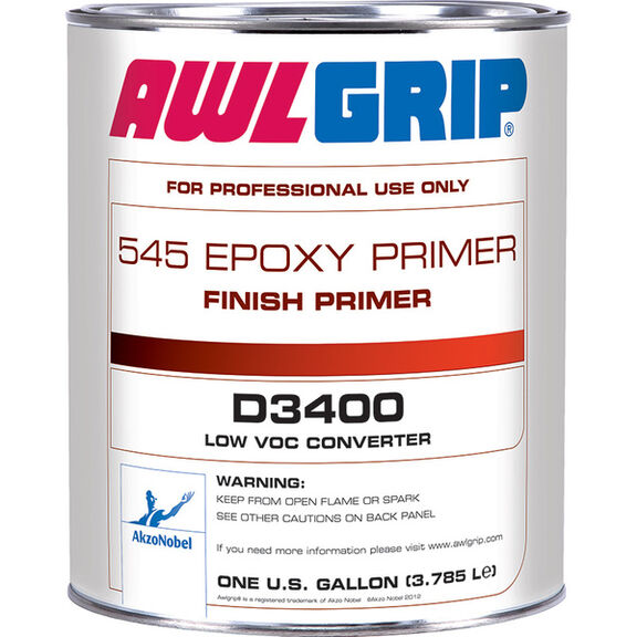 545 Epoxy Finish Primer, D3400 Low Voc Converter, Gallon image number 0