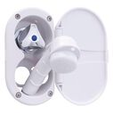 Trinidad Transom Shower Cold Only, Arctic White Cup & Lid, Small Arctic White Sprayer, 6' White Rubber Hose, Chrome Trinidad Handle image number 2