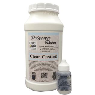 Clear Casting PolyEster Resin, Quart Kit