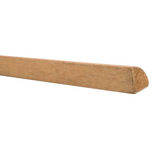 Teak Quarter Round Molding, 1/2"W x 1/2"H x 5'L