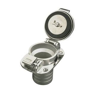 Stainless Steel Flip Top Gas Fill Fits 2" ID Hose