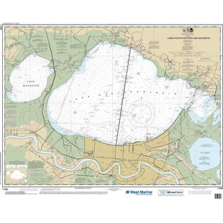 Maptech&reg; NOAA Recreational Waterproof Chart-Lakes Pontchartrain and Maurepas, 11369