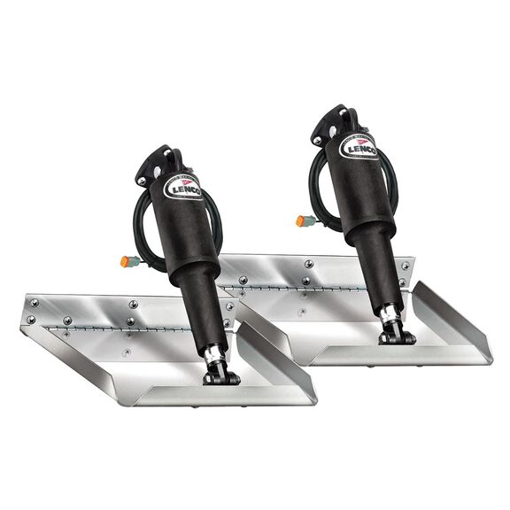 Edge Mount Electro-Polished Trim Tab Kit with 12x12 Plates image number 0