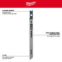 4" 10TPI T-Shank Wood High Carbon Steel Jig Saw Blades, 5 Pack image number 1