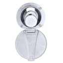 Recessed Shower Chrome Cup with Stainless Steel Lid, Small Chrome Sprayer, 10' White Rubber Hose image number 4