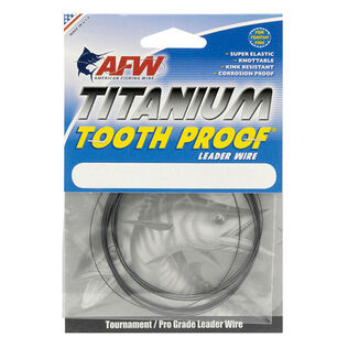 Titanium Tooth Proof&reg; Single Strand Wire Leader, Black Oxide
