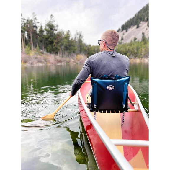 Crazy Creek Canoe Chair IV for Kayaking, Fishing, Camping & More, Detachable for Off The Boat Use, 250 LBS Weight Capacity, Adjustable Straps, Water-Resistant, Aleutian Blue (Aleutian Blue) image number 4