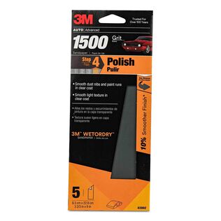 Wetordry&trade; Automotive Sandpaper, 1500 Grit