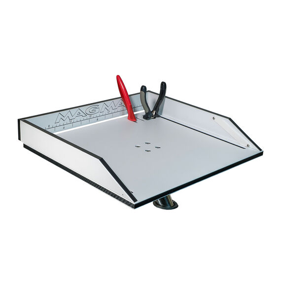 Angler 16" x 14"  Bait/Fillet Table with Levelock Rodholder Mount image number 2