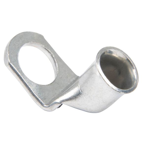 4 AWG 90 Degree Tinned Copper Lug, 3/8" Stud Size, 2-Pack image number 1