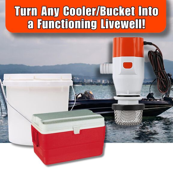SEAFLO 12V 800 GPH 13F Series Portable Livewell Aerator Kit  with  Aerator Spray Head image number 7