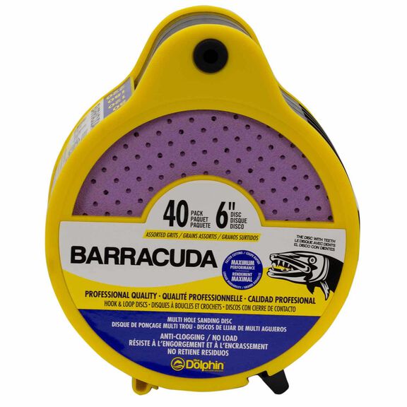 Barracuda 6" Pro Quality Sanding Discs, Assorted Grit, 40-Pack image number 0