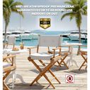 Premium Grade Teak Newport Folding Director's Chair with Graphite Sunbrella&reg; Fabric Seat Cushions image number 2