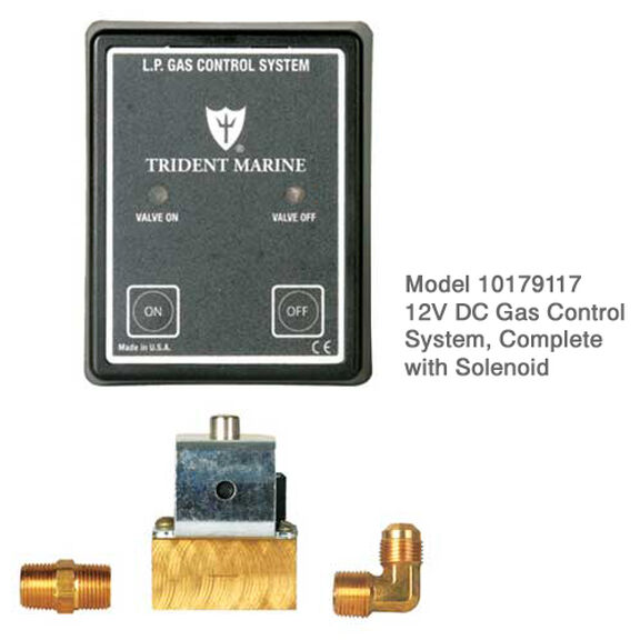 12V DC Gas Control System, Complete with Solenoid image number 1