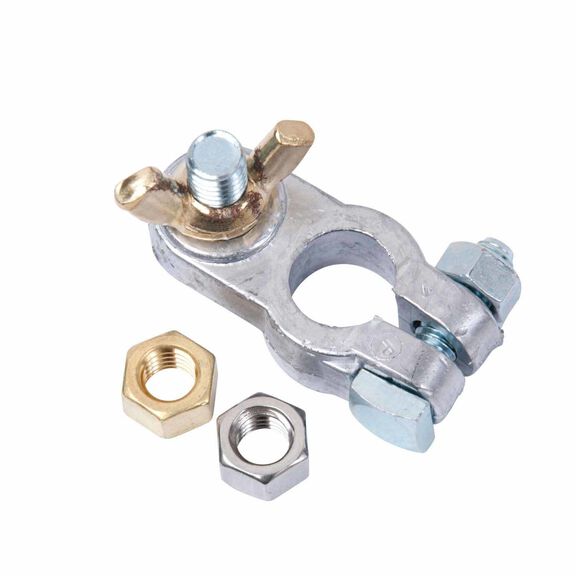 Positive Lead Battery Terminal with 3/8" Post image number 0