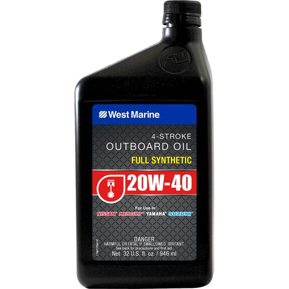 20W-40 4 Stroke Full Synthetic Marine Engine Oil, 1 Quart image number 0