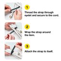 6" x 0.5" Self-Gripping Cable Ties, 30 Pack image number 2