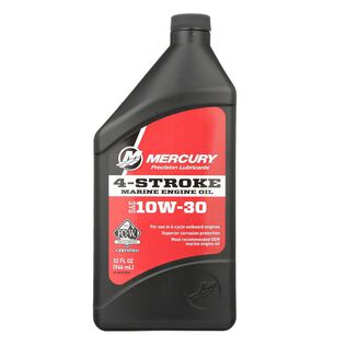 Mercury 10W-30 4-Stroke Mineral Marine Engine Oil, 1 Quart