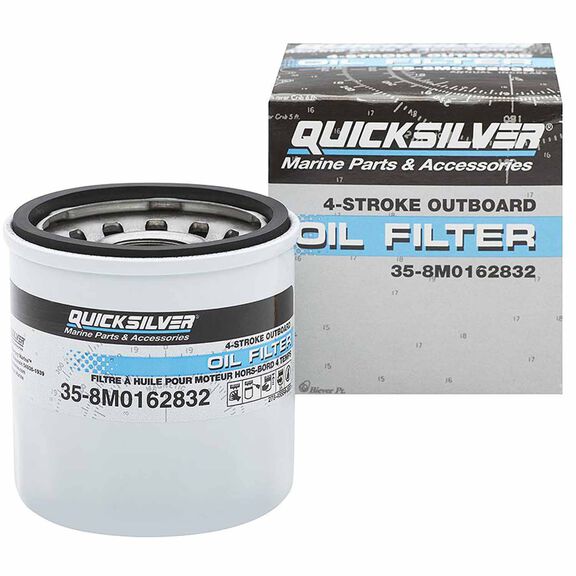 8M0162832 Oil Filter for Select Mercury 9.9-30 HP Outboards image number 0