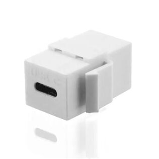 Vimar VM-KEYSTONE-C-W RJ45 Keystone Adapter with Dust Cap, White