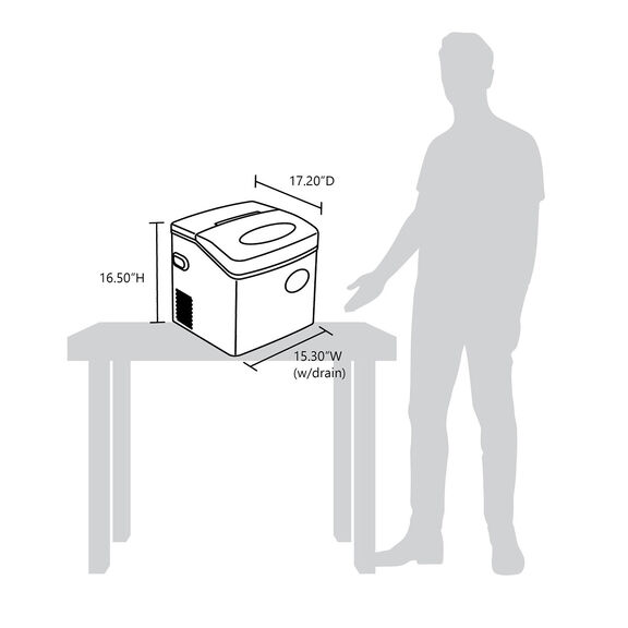 Countertop Ice Maker, 50 lbs. image number 7