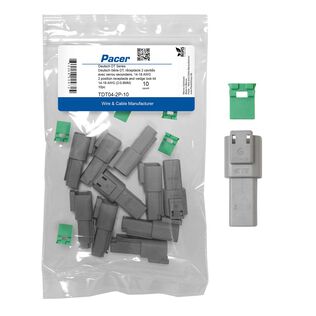DT Deutsch Receptacle and Wedge Lock Kit, 2 Position, 10 Pack
