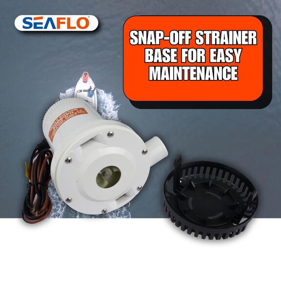 SEAFLO 01-Series 2000 GPH 24V Submersible Bilge Pump image number 6