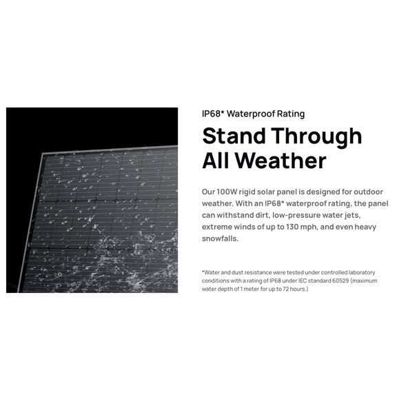 100W Rigid Solar Panel (IP68, two in one) image number 5
