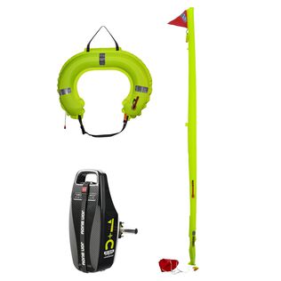 Jon Buoy Inflatable Horseshoe/Danbuoy, Black Case