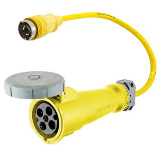 Hubbell Marine Adapter, 100A 125/250V to 50A 125/250V