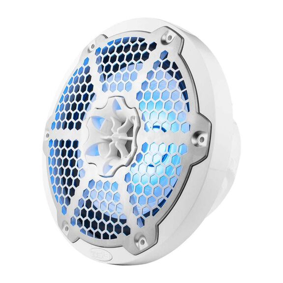 HYDRO 8" 2-Way Marine Speakers with Integrated RGB LED Lights, 375 Watts, White image number 1