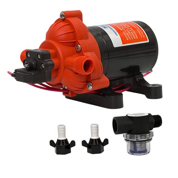 SEAFLO 33 Series 12V DC Diaphragm Pump &ndash; 3.0 GPM, 45 PSI, Self-Priming, Run Dry Safe, Built-In Pressure Switch image number 2