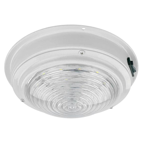 5 1/2" White Aluminum LED Dome Light, White image number 1