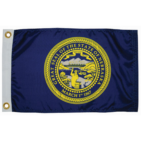 Nebraska State Flag, 12" x 18" image number 0