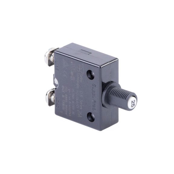 Circuit Breaker, Push Button, 25A image number 0