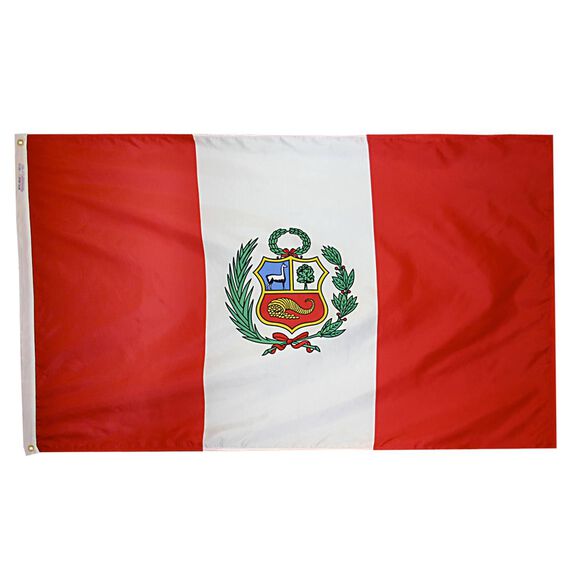 12" x 18" Peru Courtesy Flag image number 0