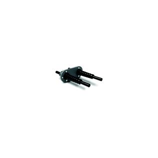 Dometic HO7205 Bulkhead Kit, Dual Hose, Plastic, Field Installed