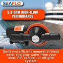SEAFLO 12V Diaphragm 5.0 GPM Waste Pump &ndash; 360-Degree Rotating Head image number 7