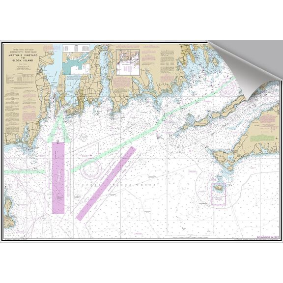 Martha's Vineyard Decorative Nautical Chart image number 0