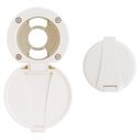 Recessed Cup & Lid Set All Plastic Warm White image number 0