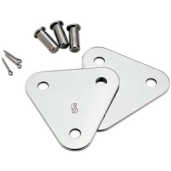 Stainless Steel Triangle Plates for 1/4" Pin, 2 1/4" W image number 0