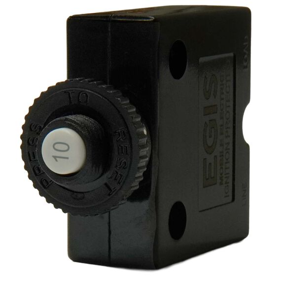 Push Button Reset Circuit Breakers with Spade Terminals image number 0