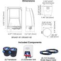 SEAFLO Ultrasonic Defense System 02 Series, Covers 400 Sq. Ft., 2-Transducer System image number 1