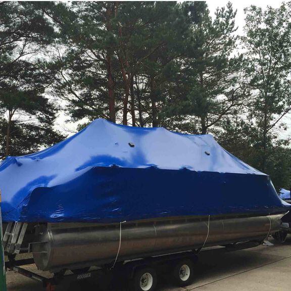 Shrink Wrap, 17' X 31', 6mil, Blue image number 2