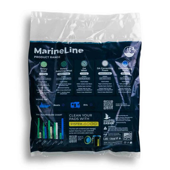 Marine Line 6 1/2" Blue Polishing Foam with CCS Technology image number 3
