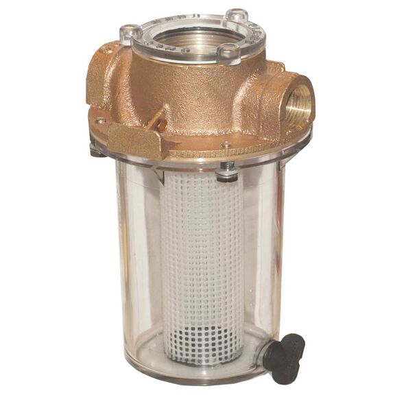 3/4" ARG Raw Water Strainer with Plastic Basket image number 0